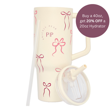 40 Oz Hydrator 2.0 Water Bottle - Mulberry Bows