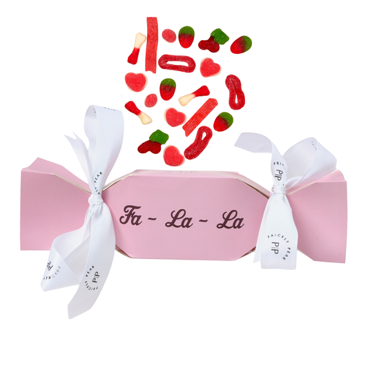 Personalised Festive Halal Candy Filled Cracker - Fa La La - 200g