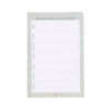 Swirl Weekly Meal Planner & Shopping list with magnetic panel on the back of each