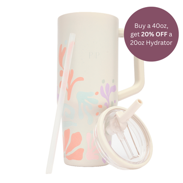 40 Oz Hydrator Water Bottle 2.0 - Coral Reef