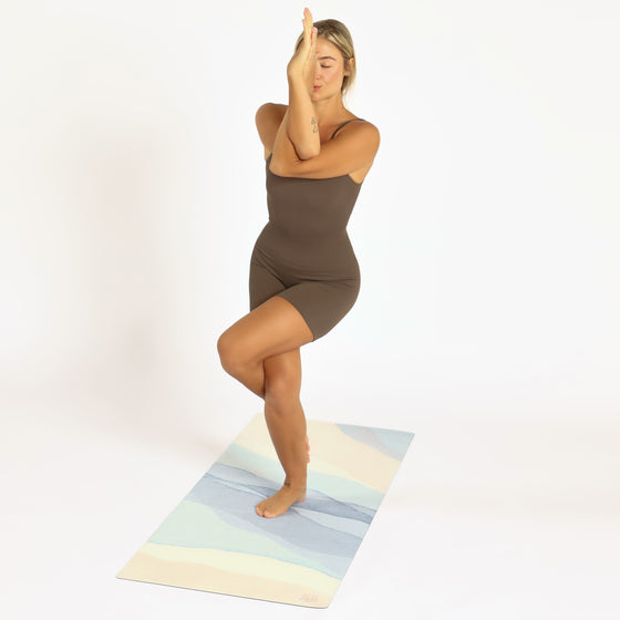 TIDES Non-Slip Suede Top 1mm Travel Yoga Mat