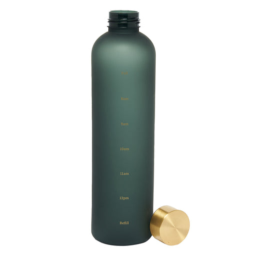 DAY 1L Water Tracking Bottle - Black