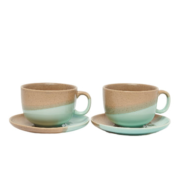 Set of 2 Splice Teacup & Saucer