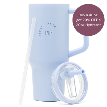 40 oz Hydrator 2.0 - Pastel Blue Logo