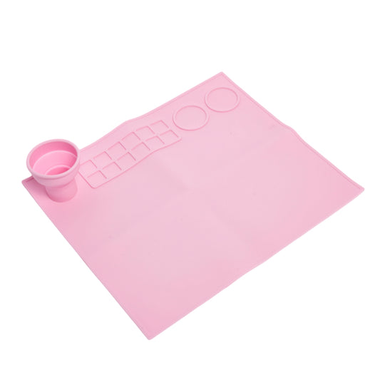 Pink Silicone Painting Mat