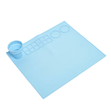 Blue Silicone Painting Mat