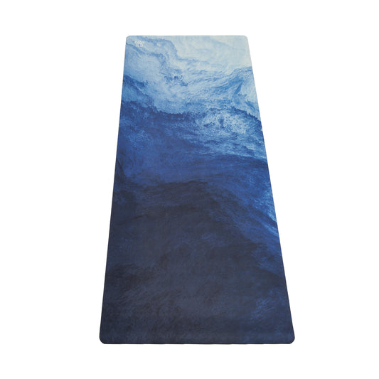 CURRENTS Non-Slip Suede Top 4mm Thick Yoga Mat With Strap