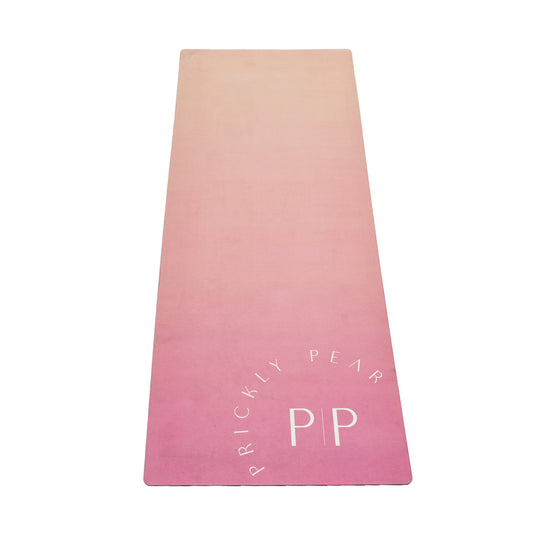 OMBRE LOGO Non-Slip Suede Top 4mm Thick Yoga Mat With Strap