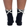 3 Pack of Scallop Edge Bow Crew Socks
