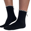 3 Pack of Scallop Edge Bow Crew Socks