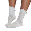 3 Pack of Scallop Edge Bow Crew Socks