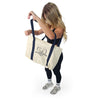 Navy Varsity Large Tote Bag
