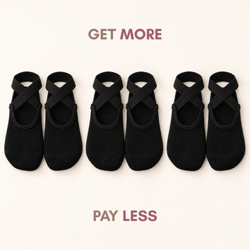 3 Pack Yoga/Pilates Socks