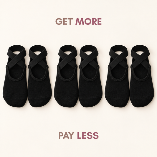 3 Pack Yoga/Pilates Socks