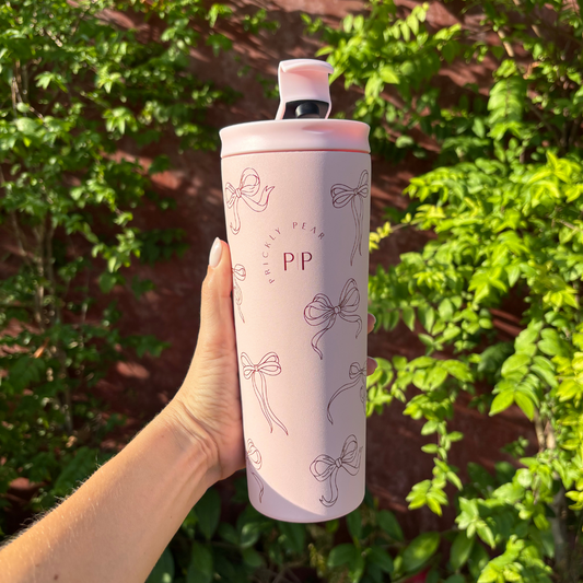 Travel 24 oz 2 in 1 Tumbler - Pretty Bows