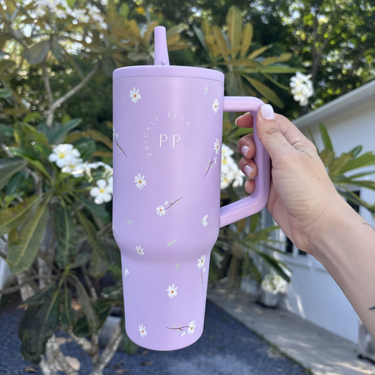 40 Oz Hydrator Water Bottle 2.0 - Lilac Bloom