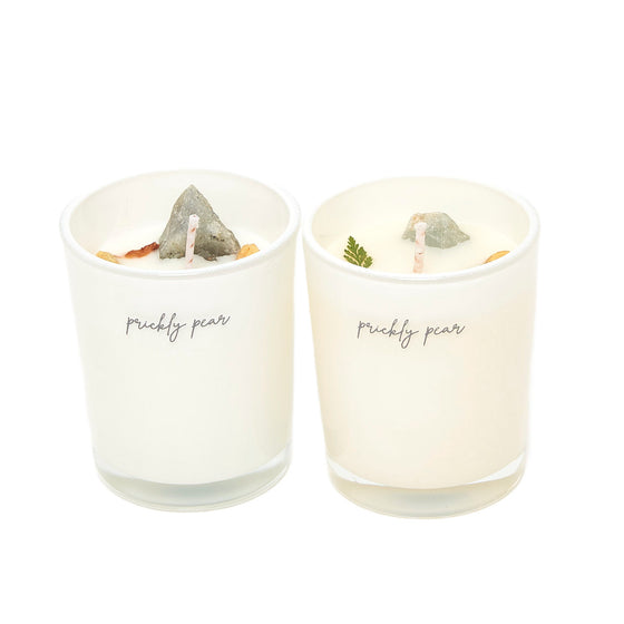 The 'Full Moon' Crystal Candle Duo