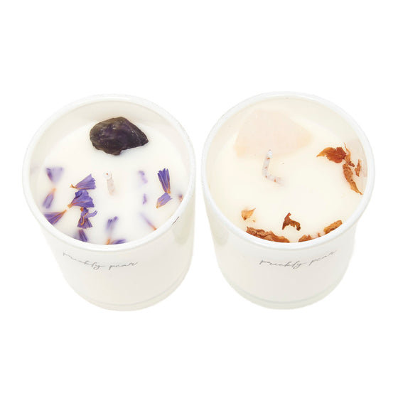 The 'Self Love' Crystal Candle Duo