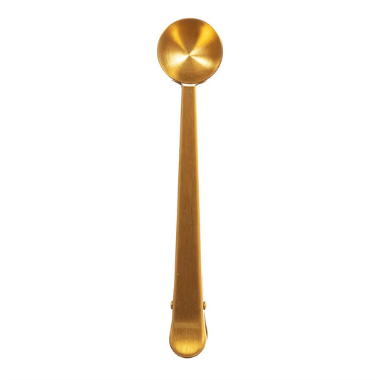 Brass Coffee Scoop Clip