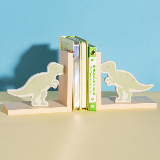 T-Rex Green Bookends