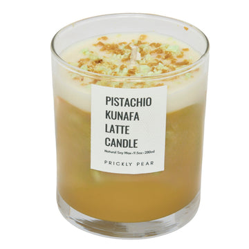 Pistachio Kunafa Latte Candle
