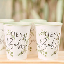  Botanical Hey Baby Shower Cups