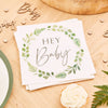 Hey Baby Shower Botanical Napkins