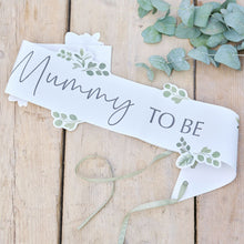  Mummy to Be Botanical Baby Shower Sash