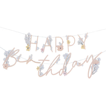 Bunting - Happy Birthday Floral