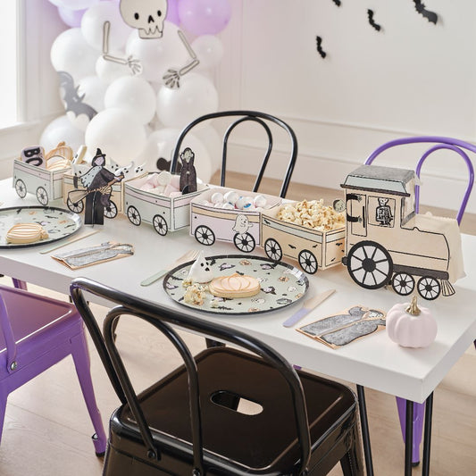 Halloween Ghost Train Treat Decoration Stand