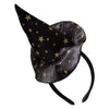 Black & Gold Star Halloween Witch Hat Headband