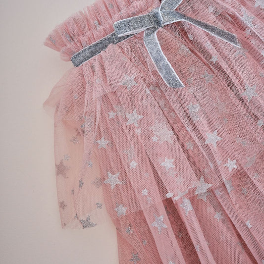 Pink & Silver Sparkle Fairy Princess Costume Tutu - Ages 5-7