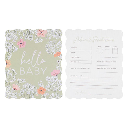 Floral Baby Advice Cards