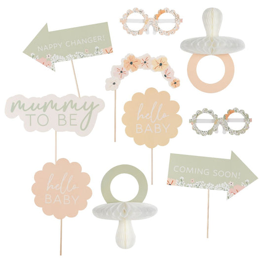 Floral Baby Photo Booth Props