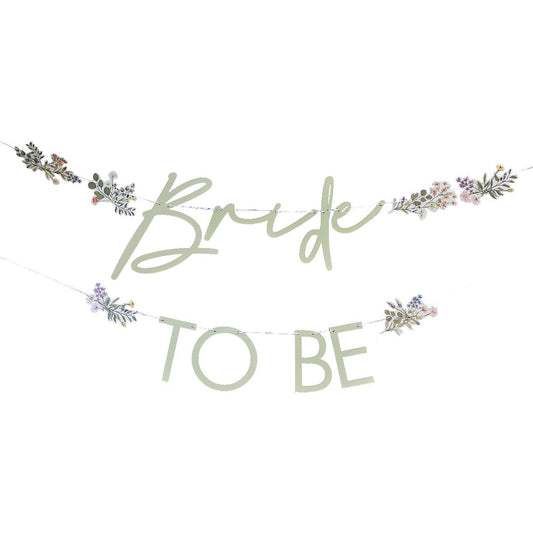 Floral Bride To Be Double Layered Bunting
