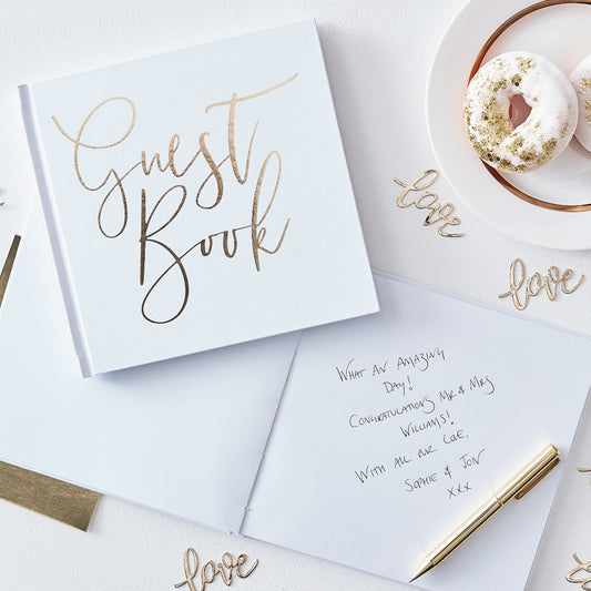 Gold Foiled Guest Book