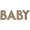 Wicker Baby Sign Nursery Decoration