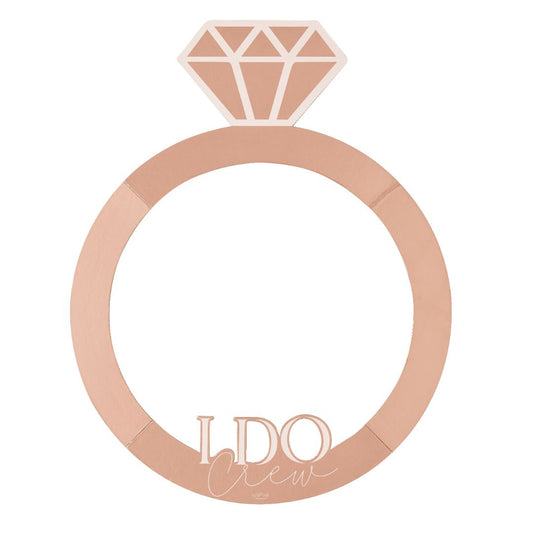Rose Gold Ring Photo Booth Frame