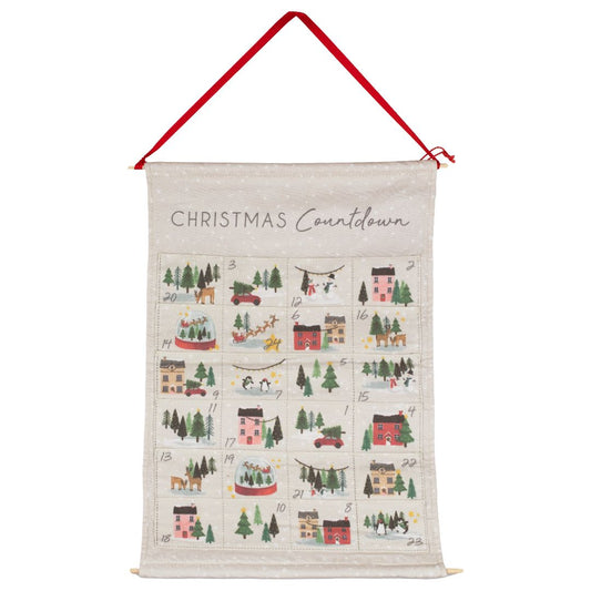 Advent Calendar - Fabric Christmas Scene Advent Calendar