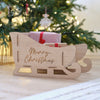 Present Holder Wooden Sleigh