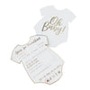 Gold Foiled Baby Shower Advice Cards
