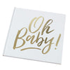 Gold Oh Baby! Shower Guest Book