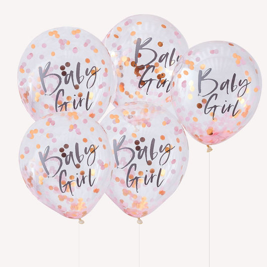 Baby Girl Pink Baby Shower Balloons