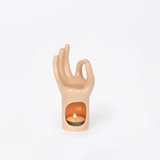 DOIY, Oil Burner, Om, Meditation Hand