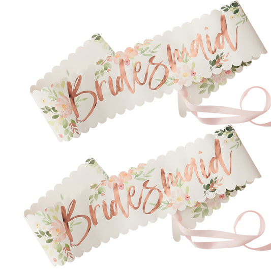 Sashes - Bridesmaid - 2 Pack