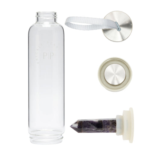Amethyst 'Calm' Interchangeable Crystal Water Bottle