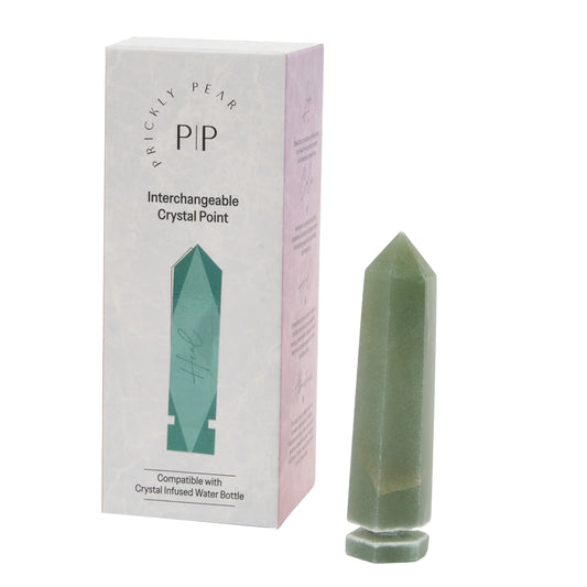 Green Aventurine 'Heal' Individual Interchangeable Crystal Point