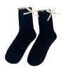 3 Pack of Scallop Edge Bow Crew Socks