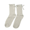 3 Pack of Scallop Edge Bow Crew Socks