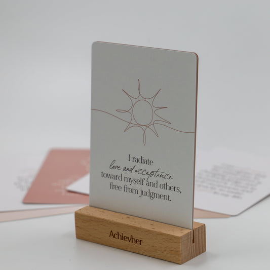 Achievher Affirmation Cards With Stand